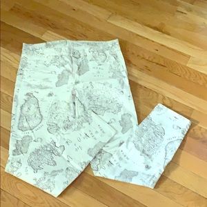 Madewell rare map print jeans